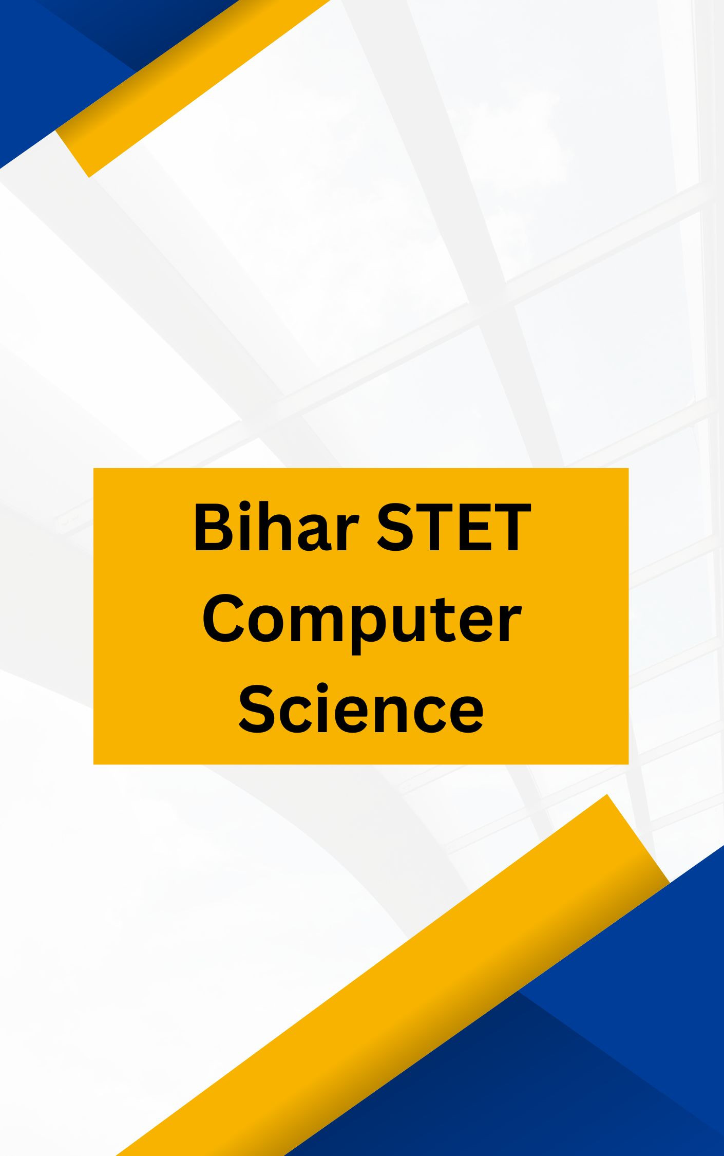 Bihar STET Computer Science Book PDF Download