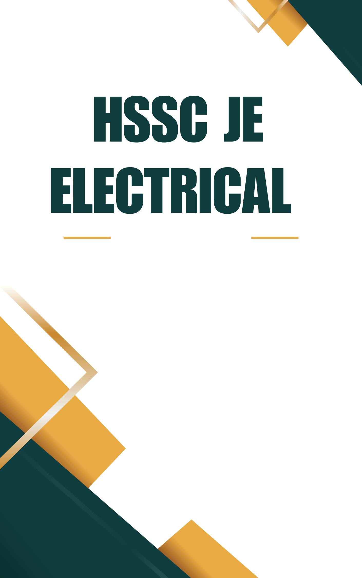 HSSC JE Electrical Practice Set Book