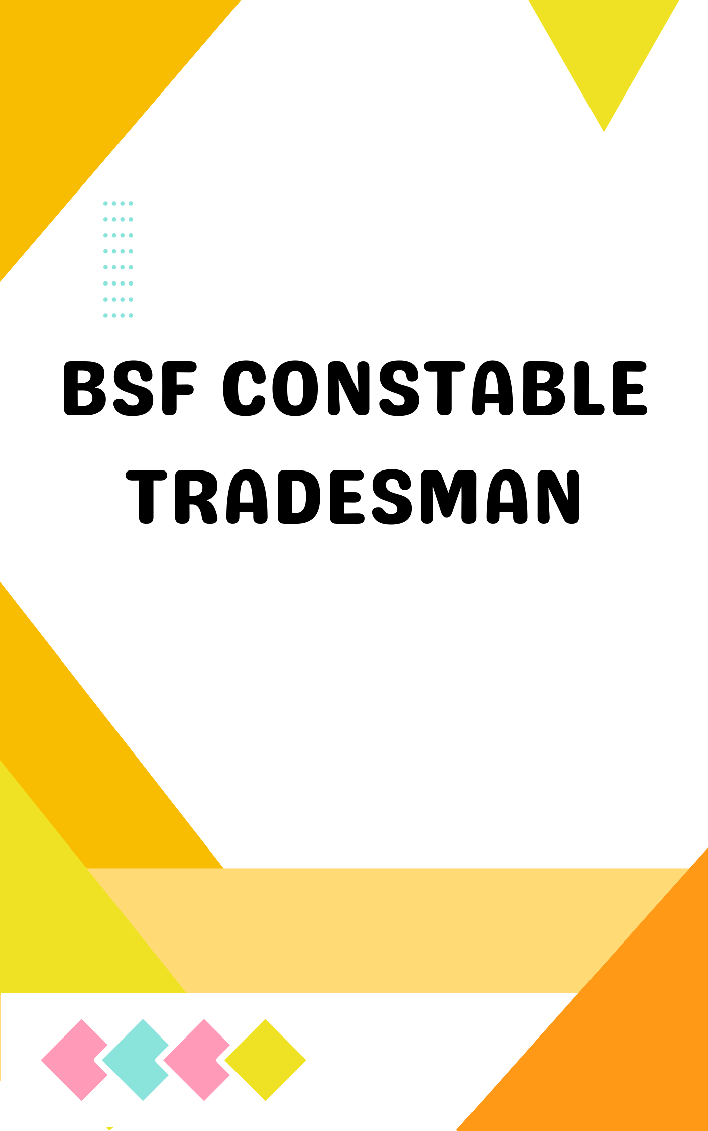 BSF Constable Tradesman Mock Test PDF