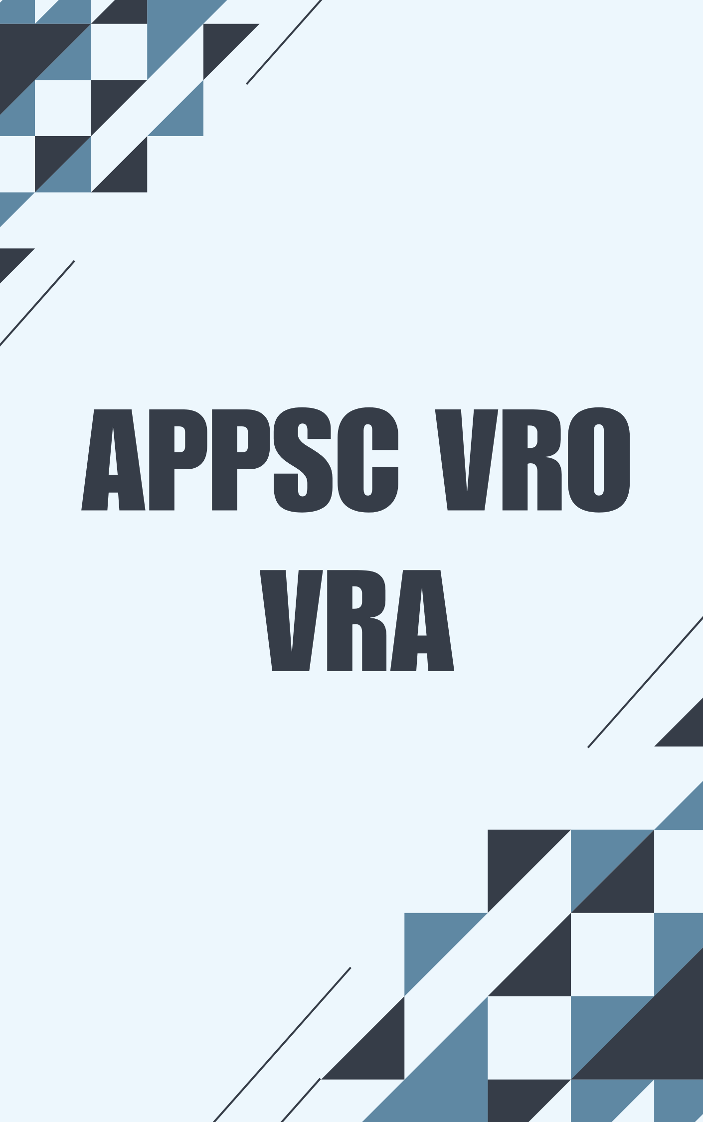 APPSC VRO VRA Practice Set PDF