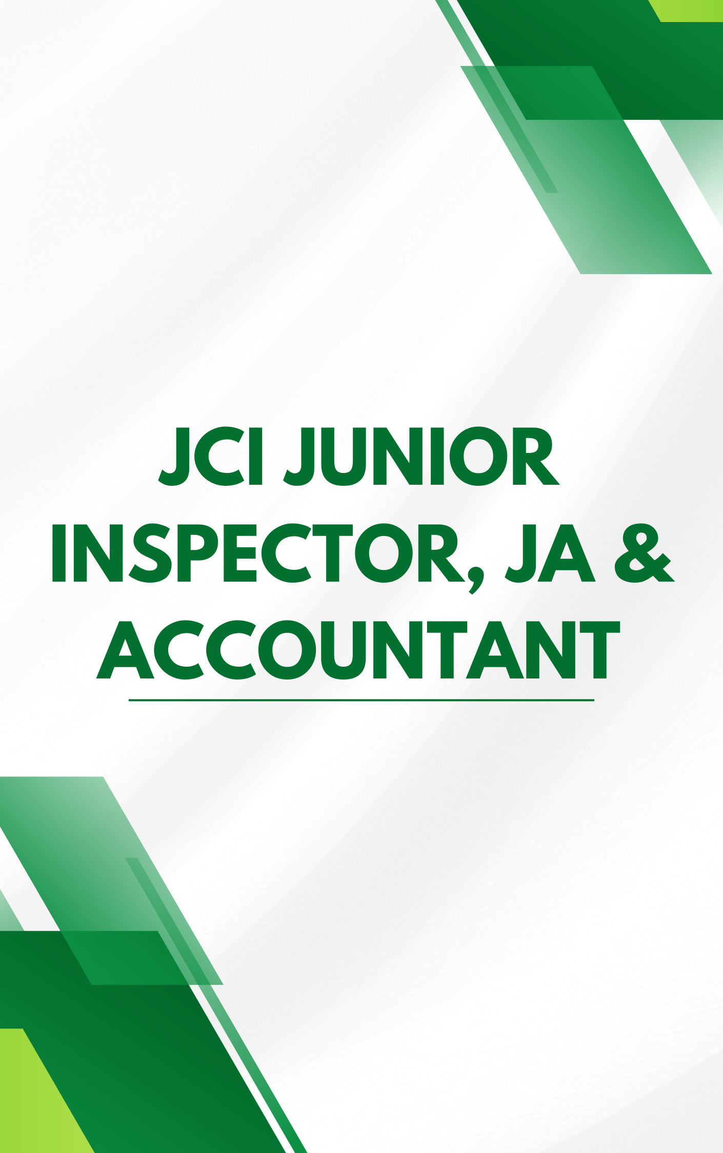 JCI Junior Inspector Practice Set PDF