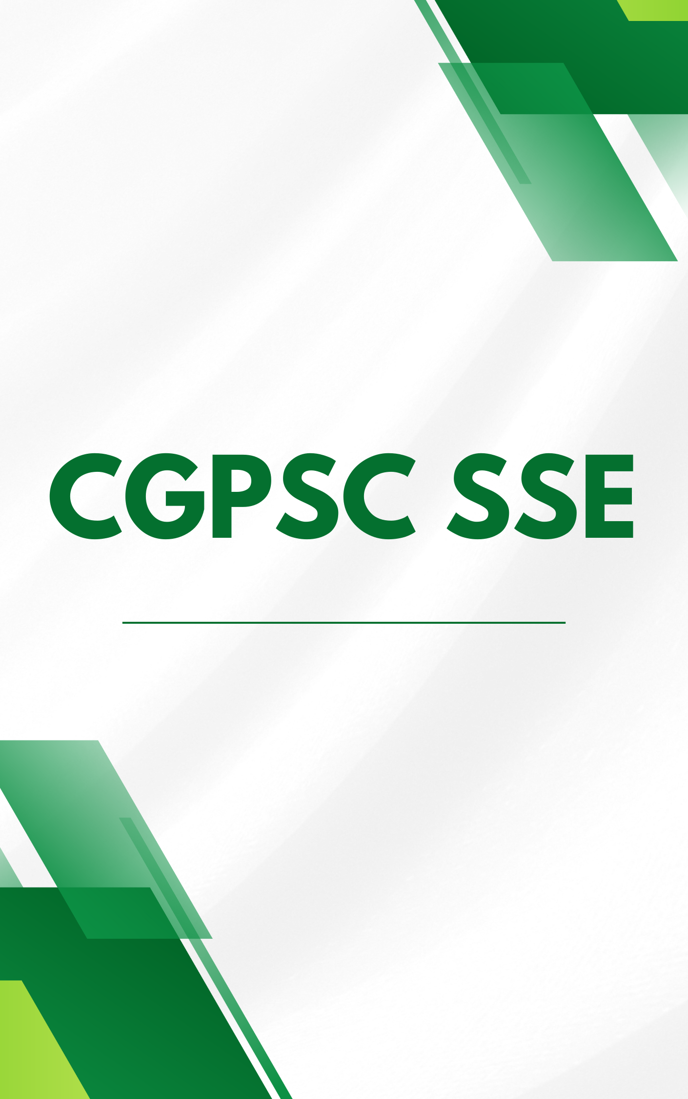 CGPSC SSE Best Book