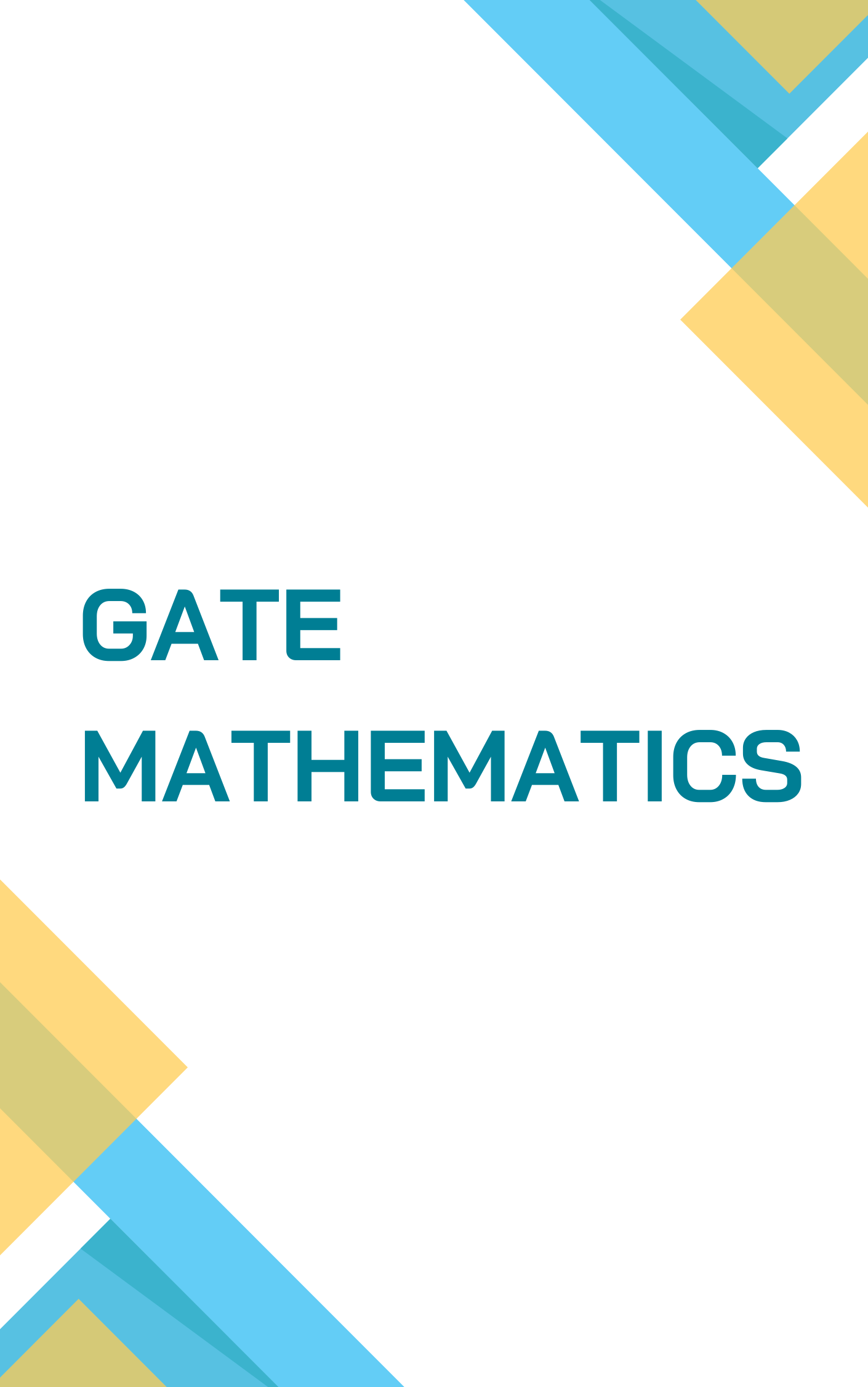 GATE Mathematics Mock Test PDF
