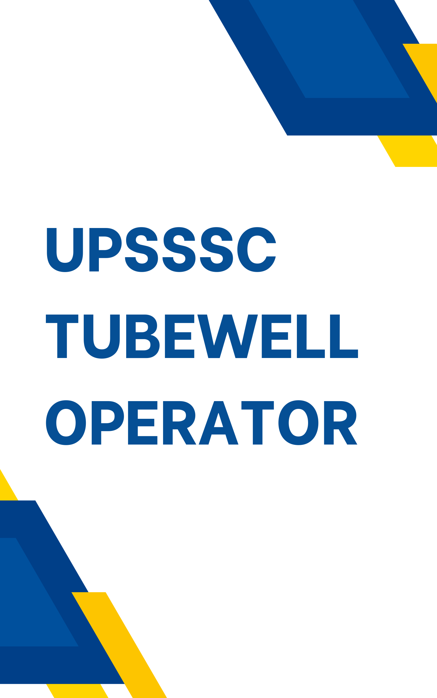 UPSSSC Tubewell Operator Book PDF Download
