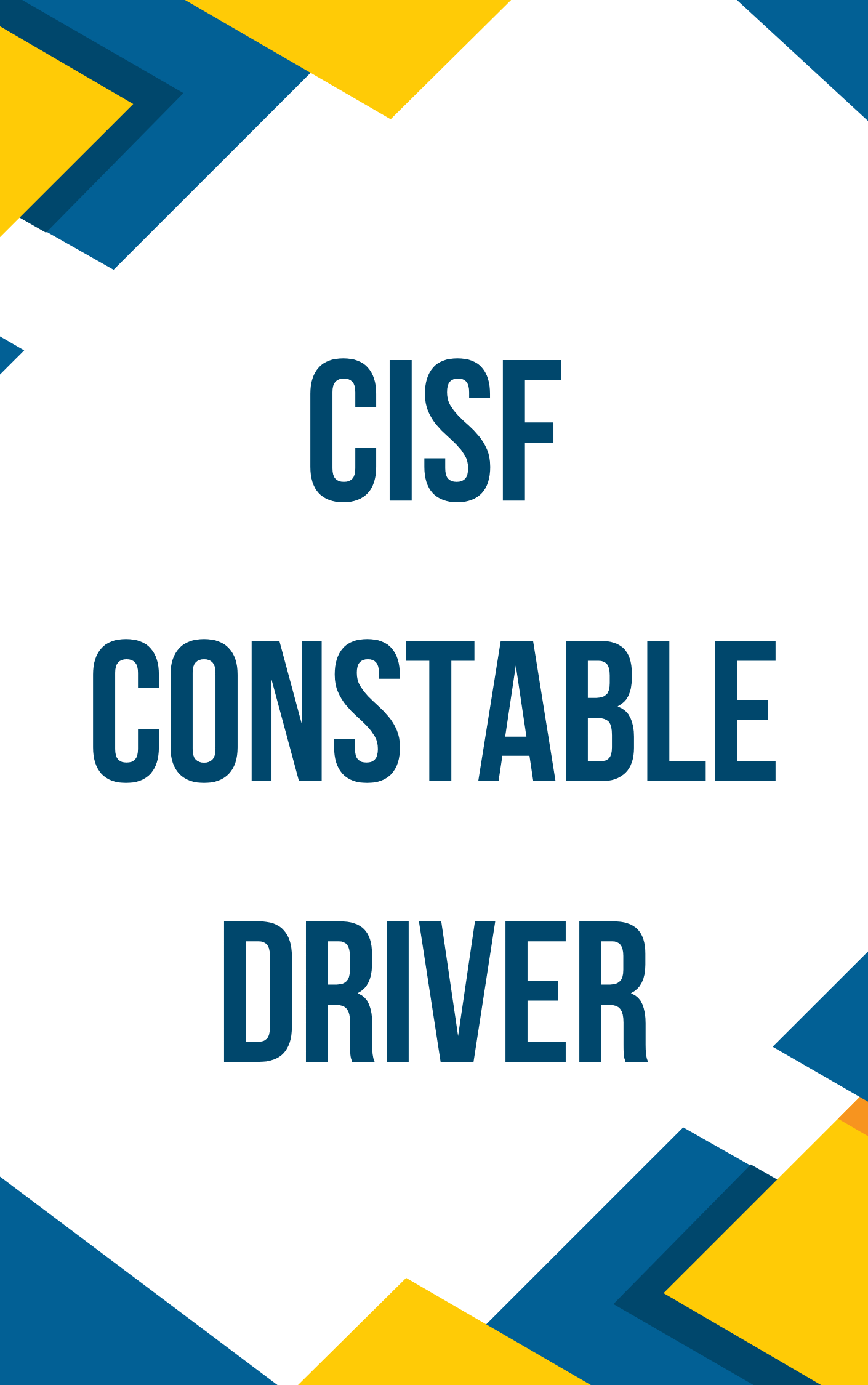 CISF Constable Driver Mock Test PDF