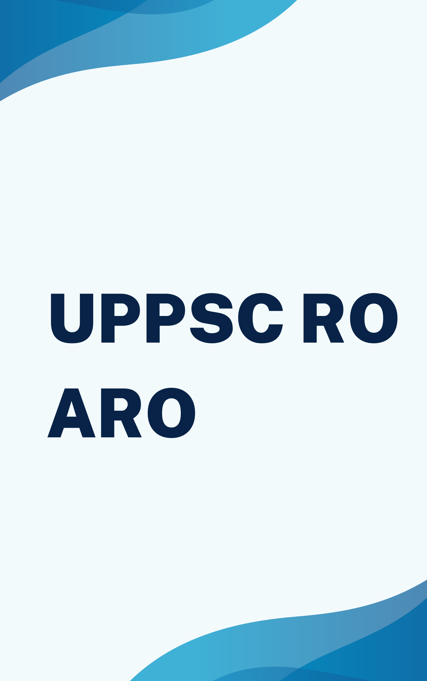 UPPSC RO ARO Mock Test PDF