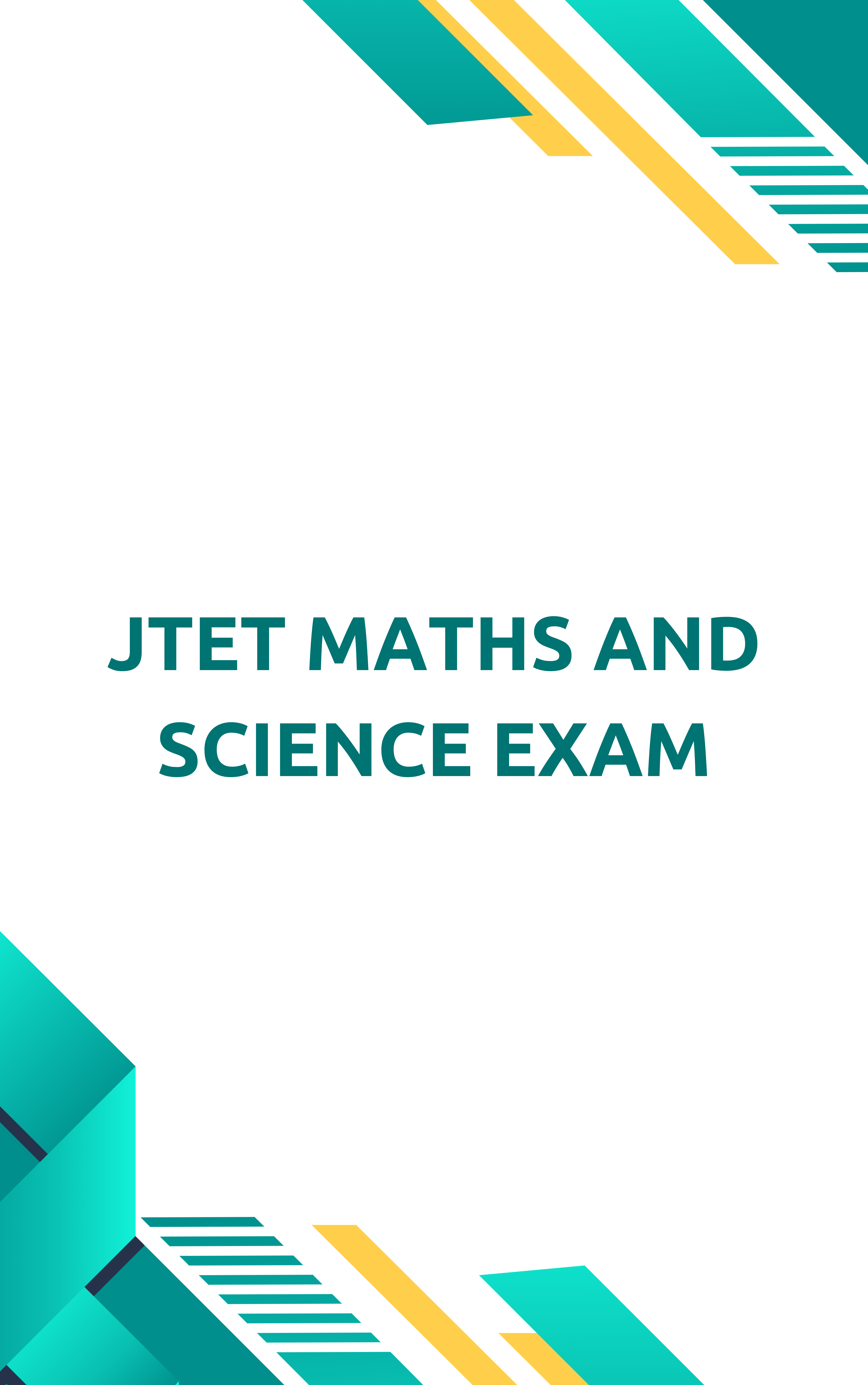 JTET Maths and Science Mock Test PDF Free