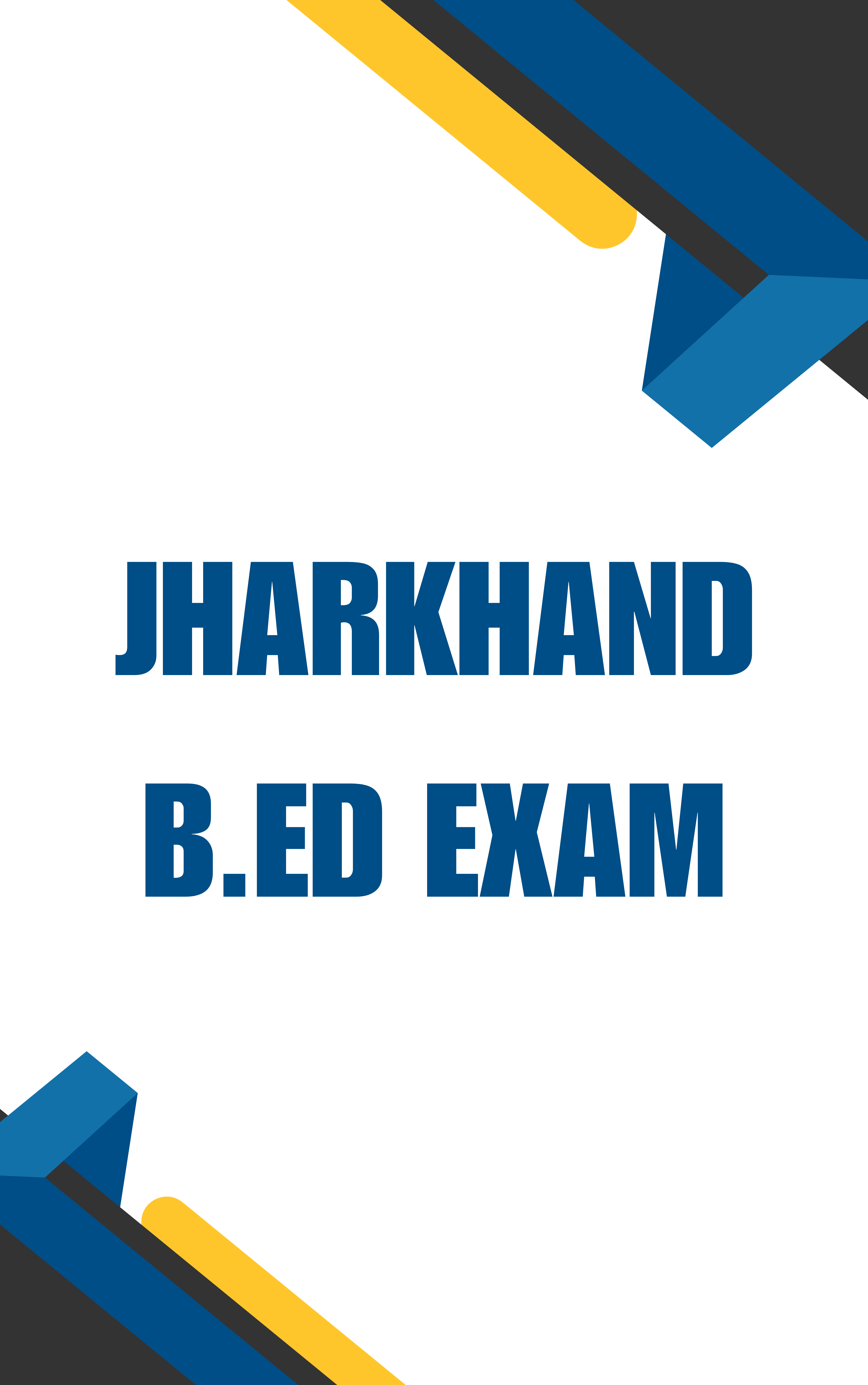 Jharkhand B.Ed Exam Preparation Book 2026
