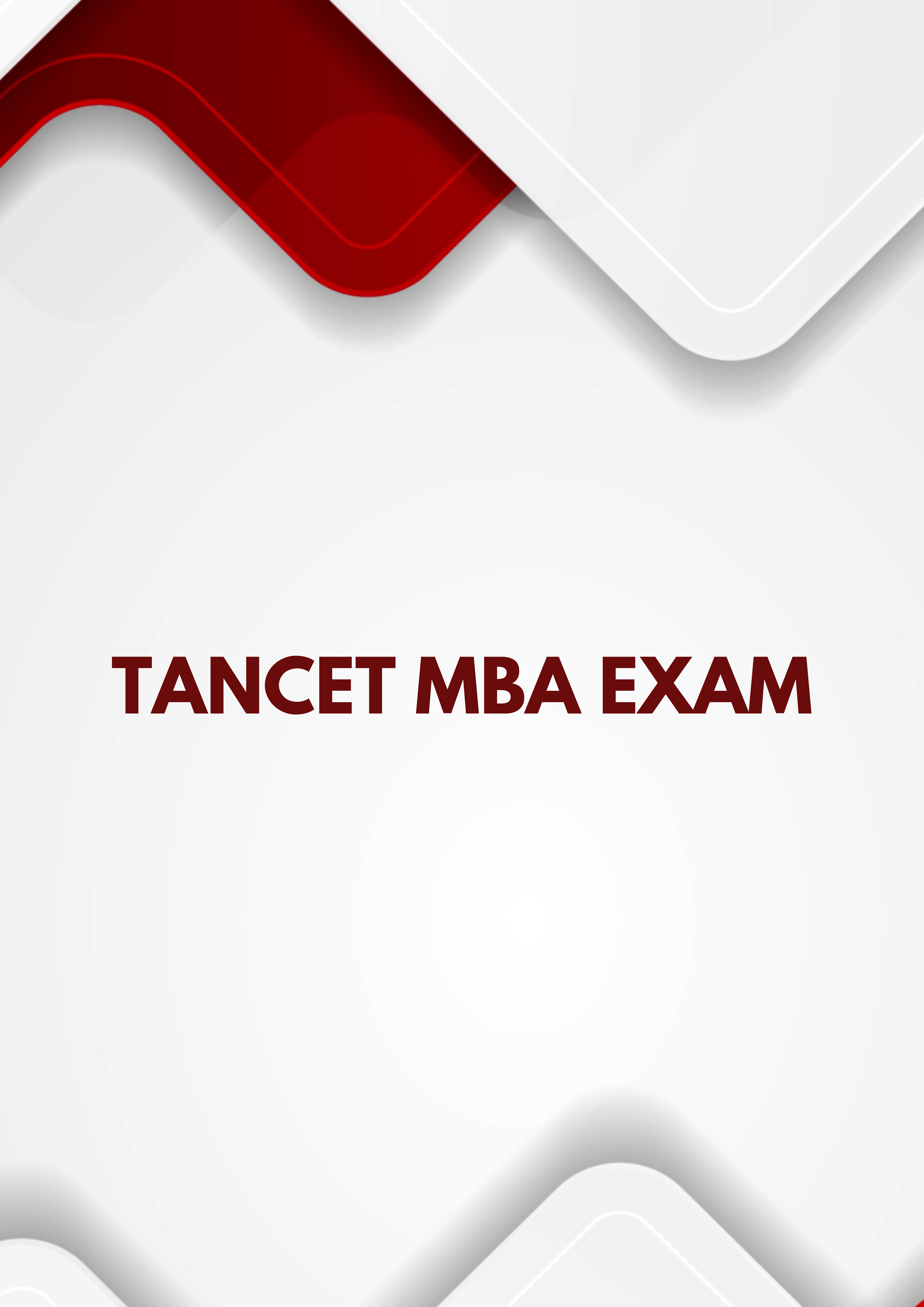TANCET MBA Book PDF Download Free
